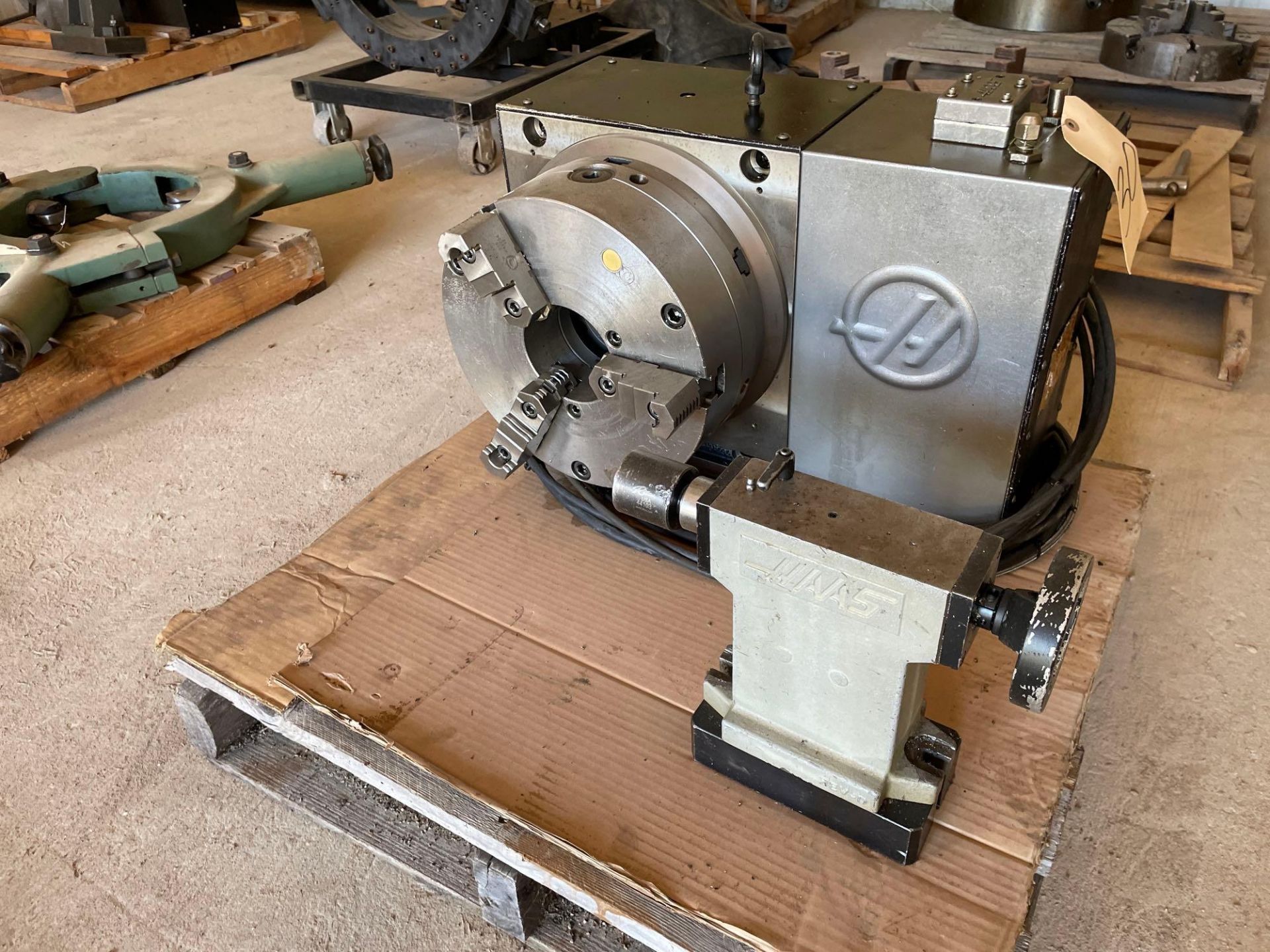 Haas 4th Axis with 12 1/2” 3 Jaw Chuck for Haas VF3, Model HRT 310, S/N 317167 - Image 2 of 4
