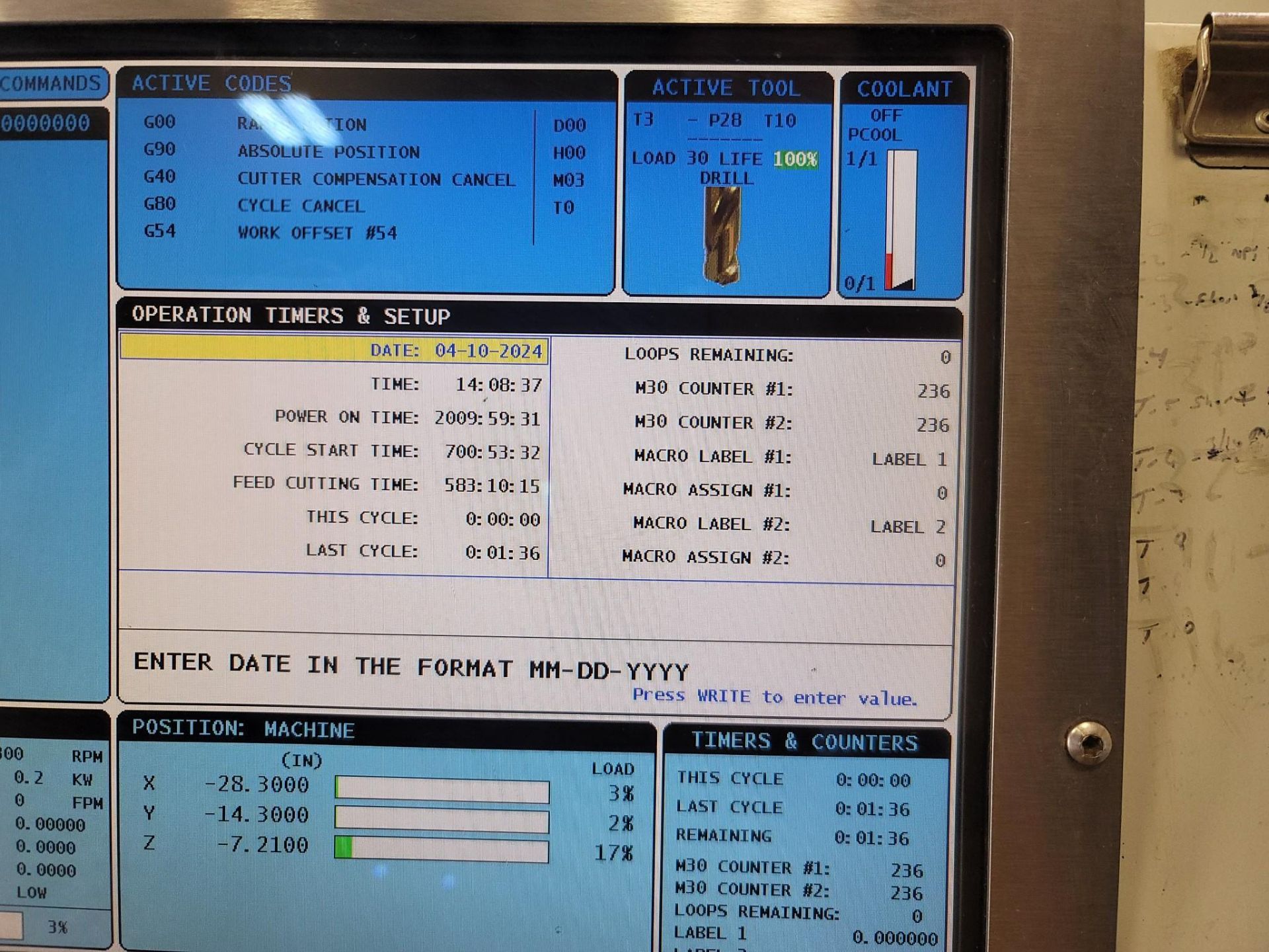 2012, Haas VF-6/50 CNC Vertical Machining Center - Image 24 of 36