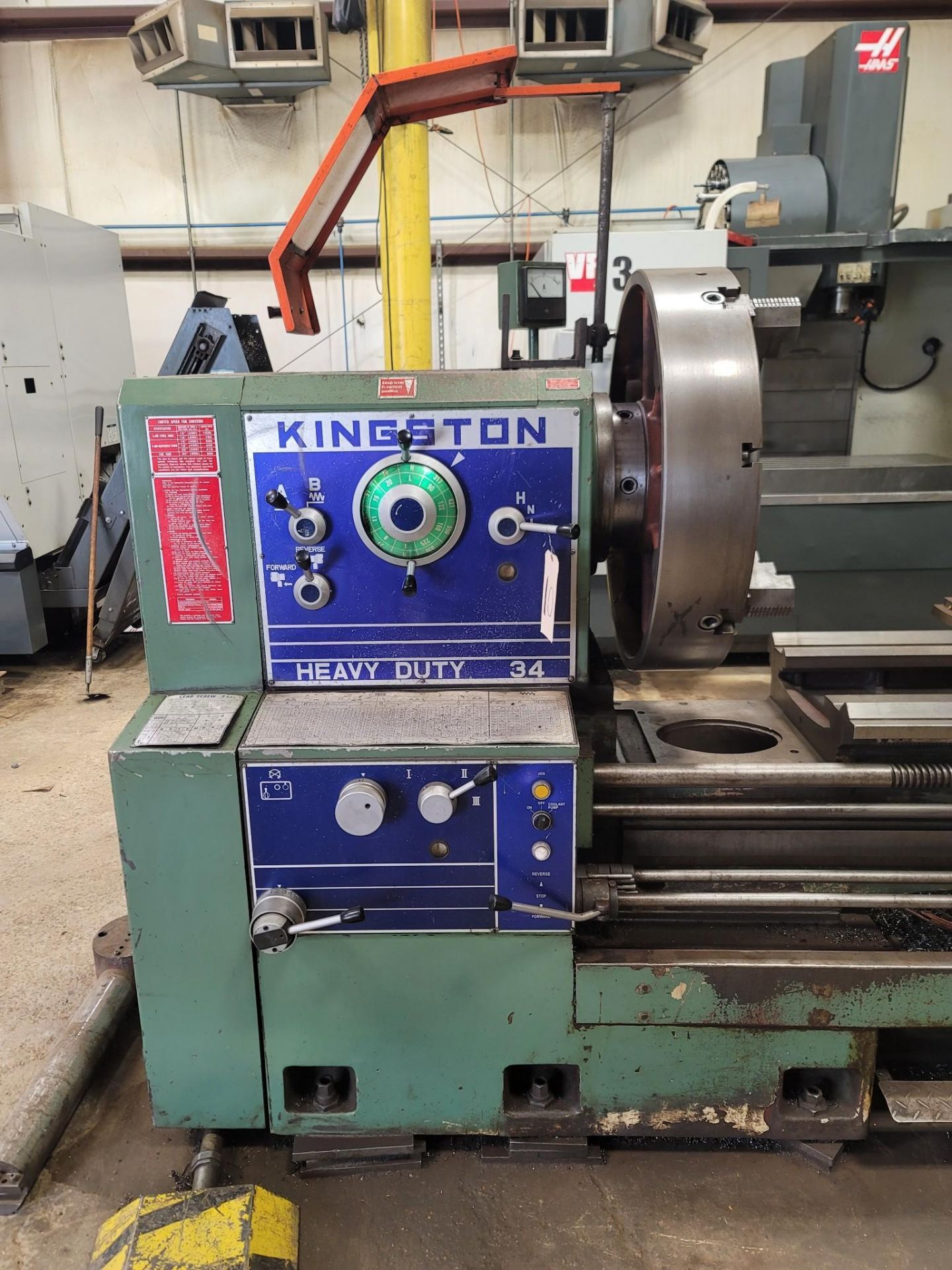 2011, Kingston Heavy Duty 34 Lathe Model HR2000 - Image 9 of 44