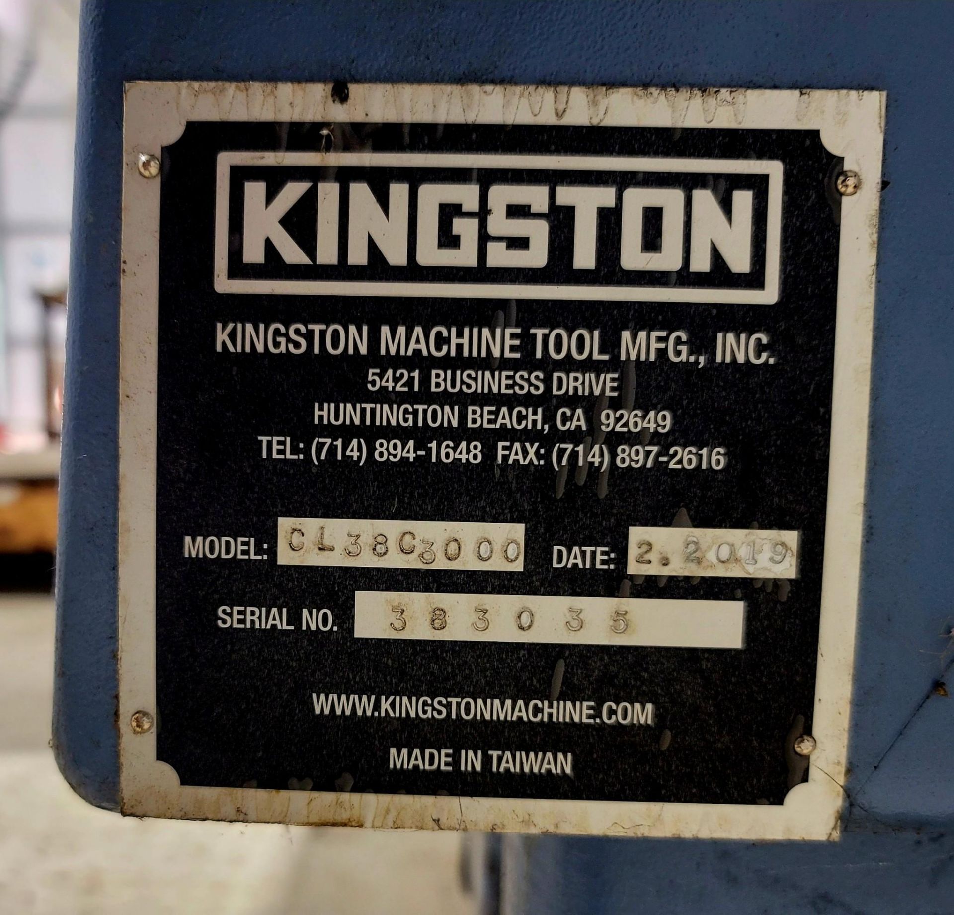 2019, Kingston CNC lathe Model CL38C 3000, S/N 303035 - Image 50 of 51