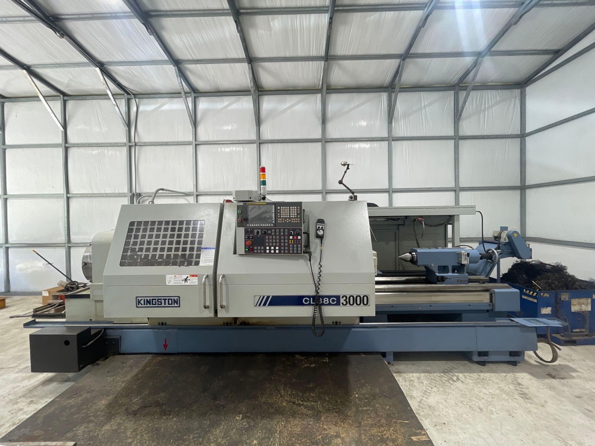 2019, Kingston CNC lathe Model CL38C 3000, S/N 303035