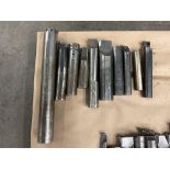 Lot of 10 Assorted Indexable Boring Bars Ranging From: 2” X 7 3/4” To 2 1/4” X 20”