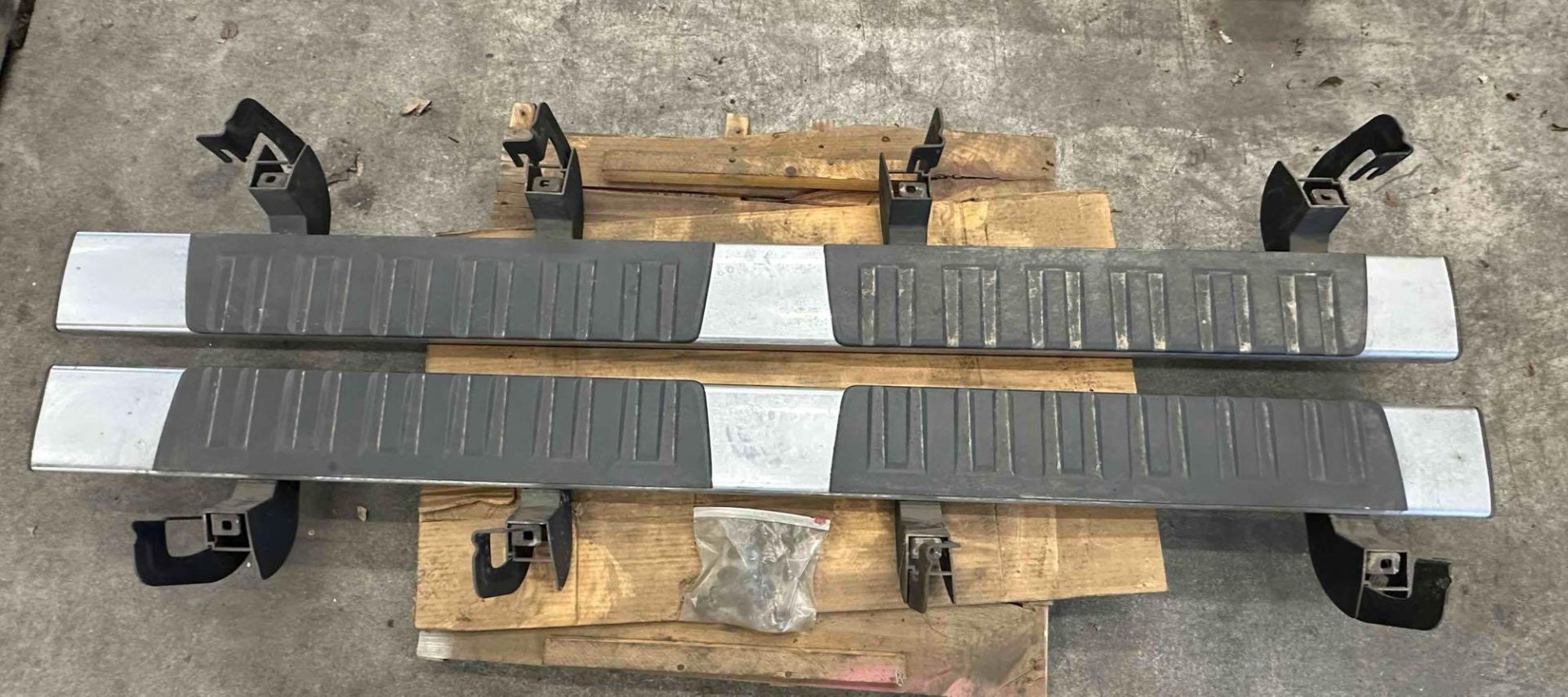 Set of New Running Boards for a 2018 GMC Sierra Crewcab Truck
