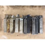 Lot of 10: 1” Lathe Turning Cutters