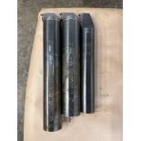 Lot of 3 Boring Bar with Heads On: (1) 1 3/4” X 13 3/4”, (1) 2 1/2” X 13 3/8” (1) 2 1/4” X 15 5/8”