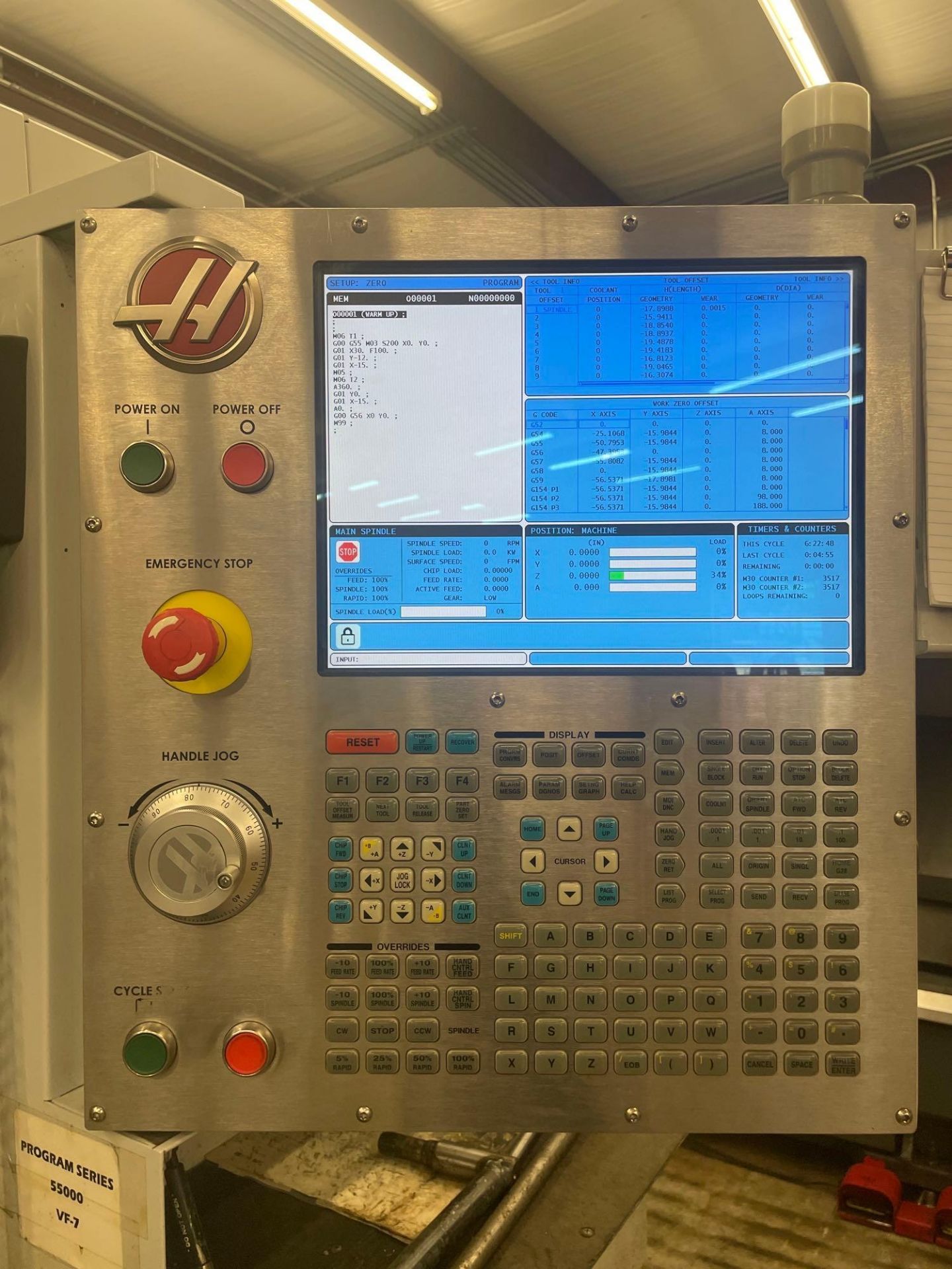 2013, Haas CNC Vertical Machining Center, model VF7/40, S/N 1103853. - Image 2 of 13