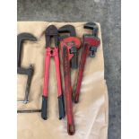 Lot of C - Clamps and Wrenches