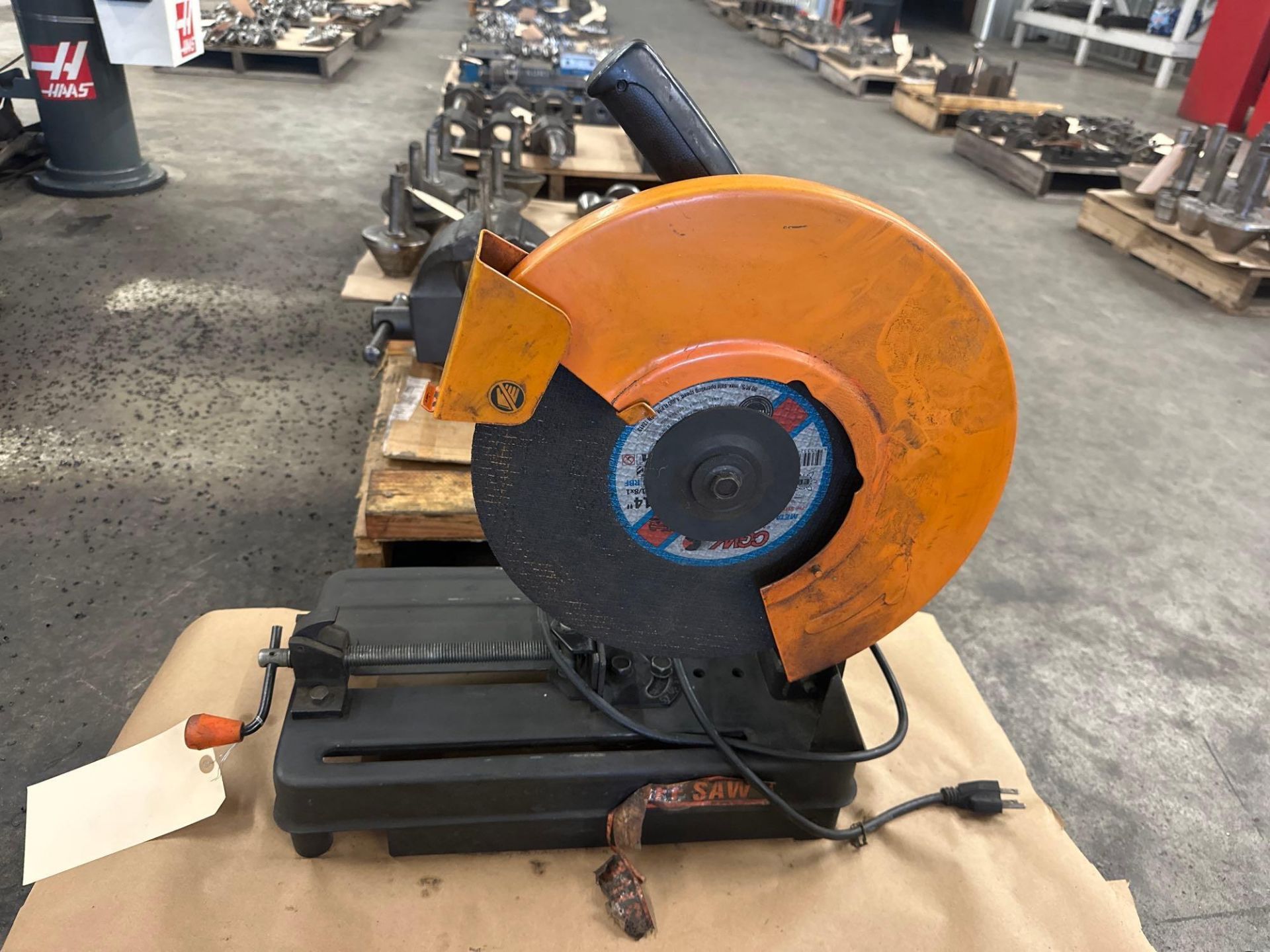 14” Chicago Cut Off Saw, S/N 44829