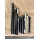 Lot of 10 Assorted Indexable Boring Bars Ranging From: 3/8” X 6” to 1” X 12”