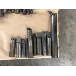 Lot of 10 Assorted Indexable Boring Bars Ranging From: 1 1/2” X 7” to 2 1/2” X 19 3/4”