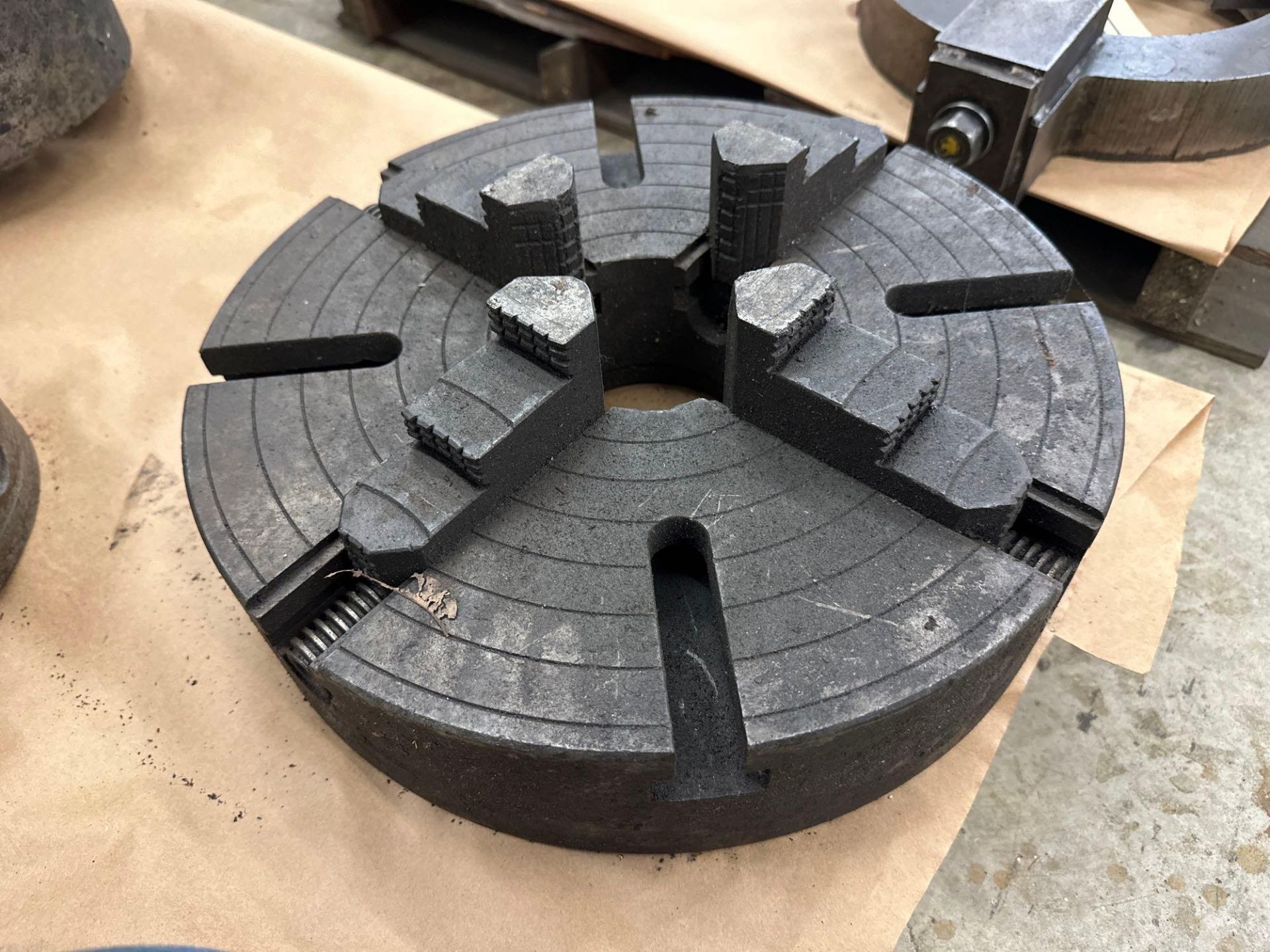 15 1/2” 4 Jaw Chuck with 3” Thru Hole - Image 2 of 3