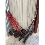 Lot of Brushes and Shovels