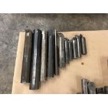 Lot of 10 Assorted Indexable Boring Bars Ranging From: 1 1/2” X 6 3/4” to 2 1/4” X 15 7/8”