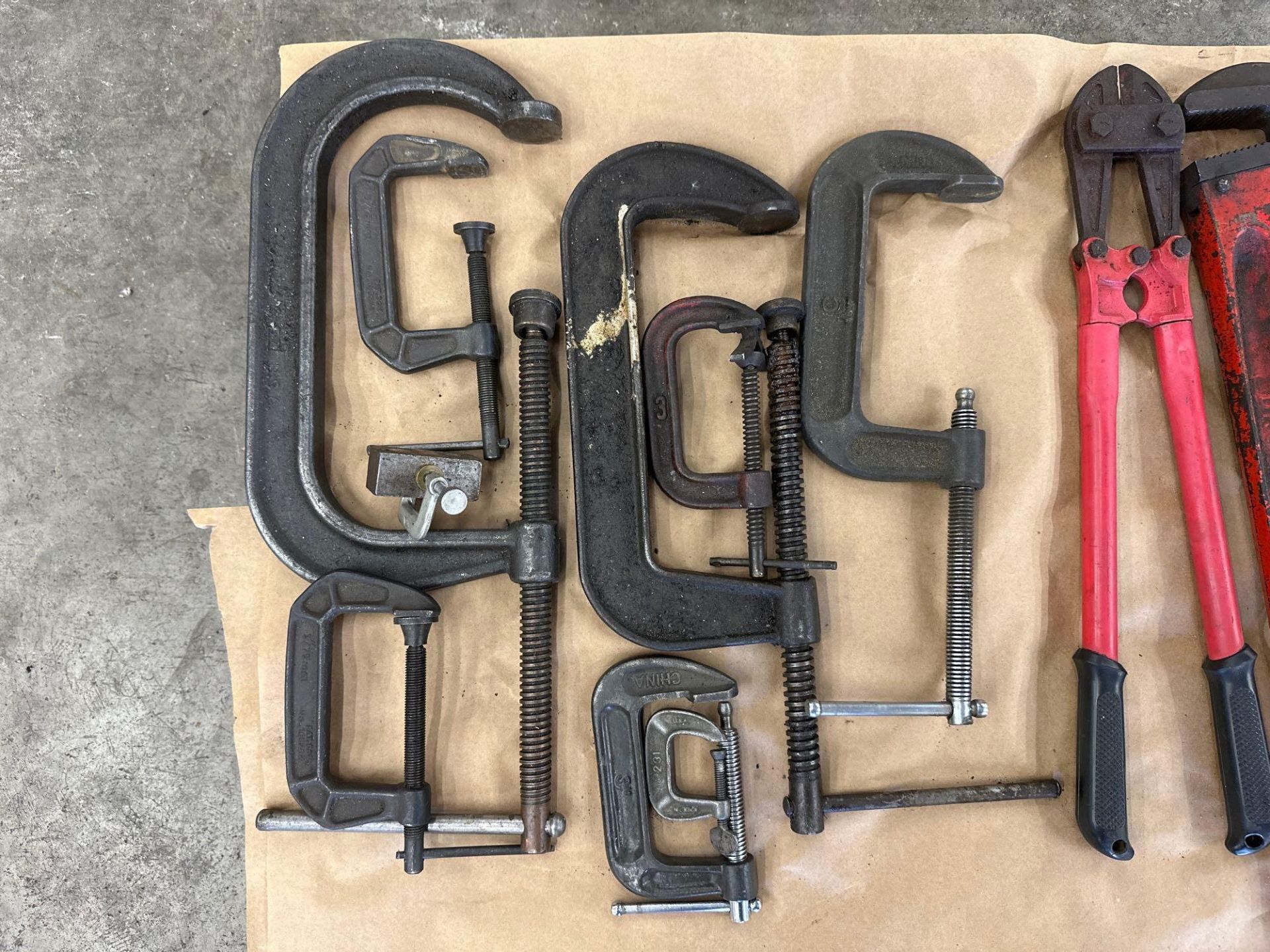 Lot of C - Clamps and Wrenches - Image 2 of 2