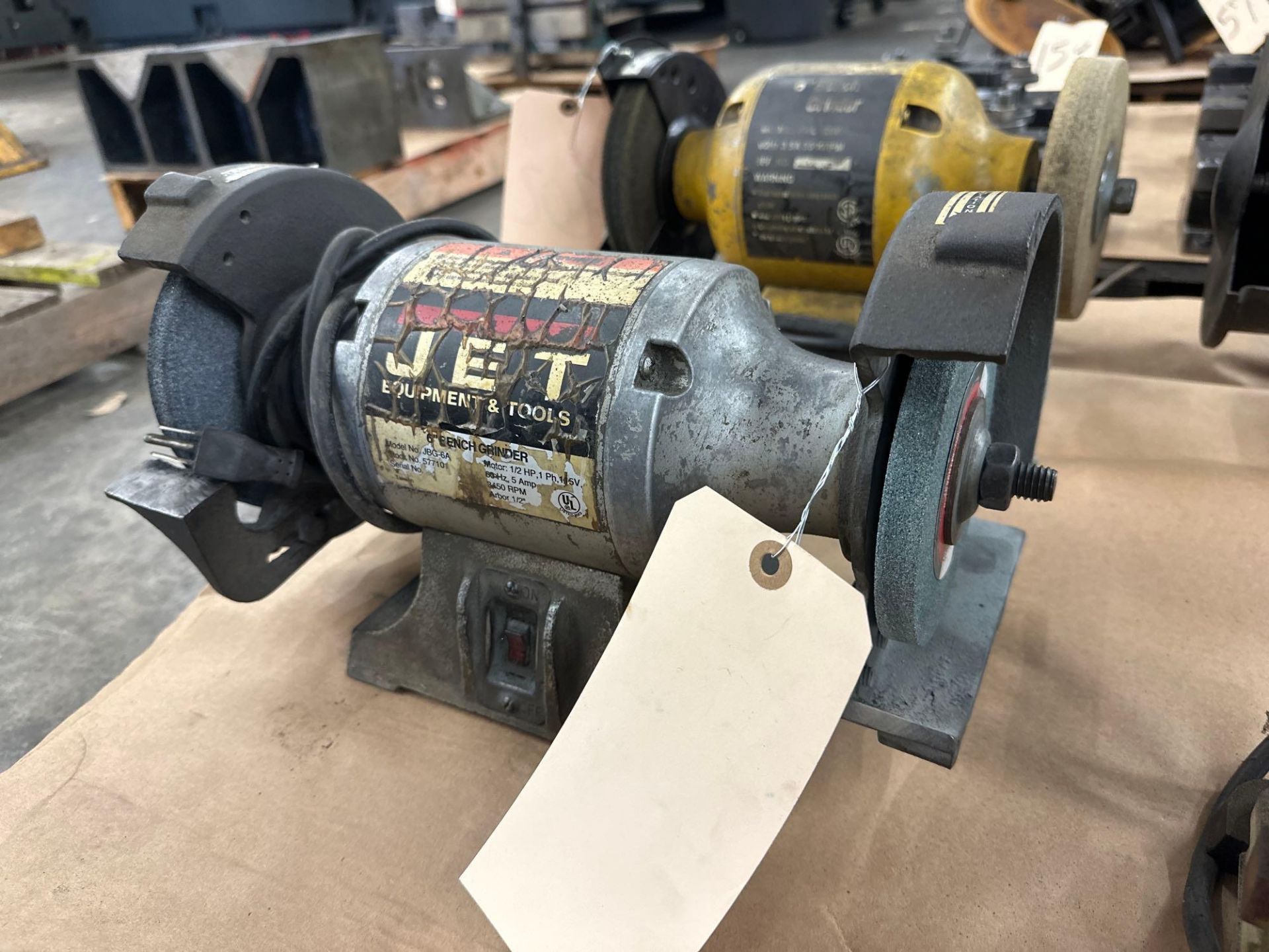 6” Jet Double End Grinder Model JBG-6A, - Image 3 of 4