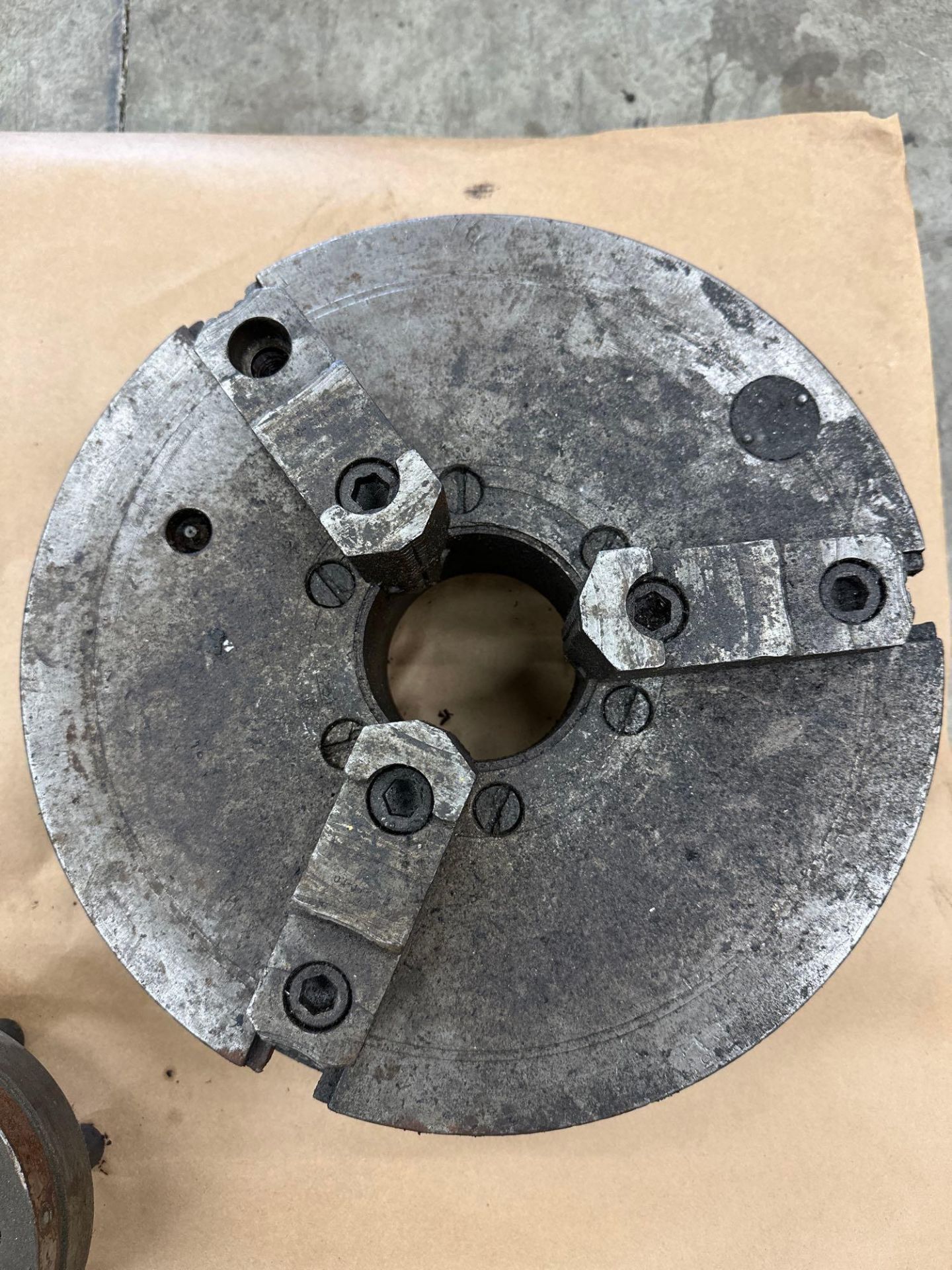 15” 3 Jaw Chuck with 3 1/2” Thru Hole