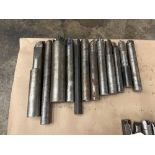 Lot of 10 Assorted Indexable Boring Bars Ranging From: 1 1/2” X 9 3/8” To 2” X 14”