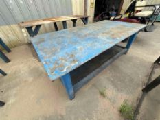 Heavy Duty Table 96” X 48 ” X 33” Solid Plate Top