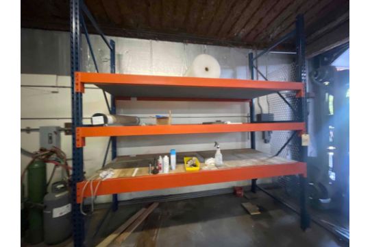 Lot of 2: Pallet Raking Sections with 3 Shelves - Image 5 of 8