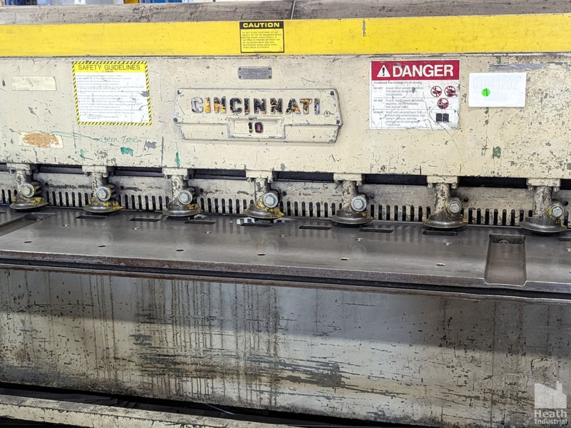 Cincinnati 10 Gauge x 10’ Model 10 Shear, s/n 31834, 36” Front Operated Power Back Gauge, 152” - Image 2 of 5