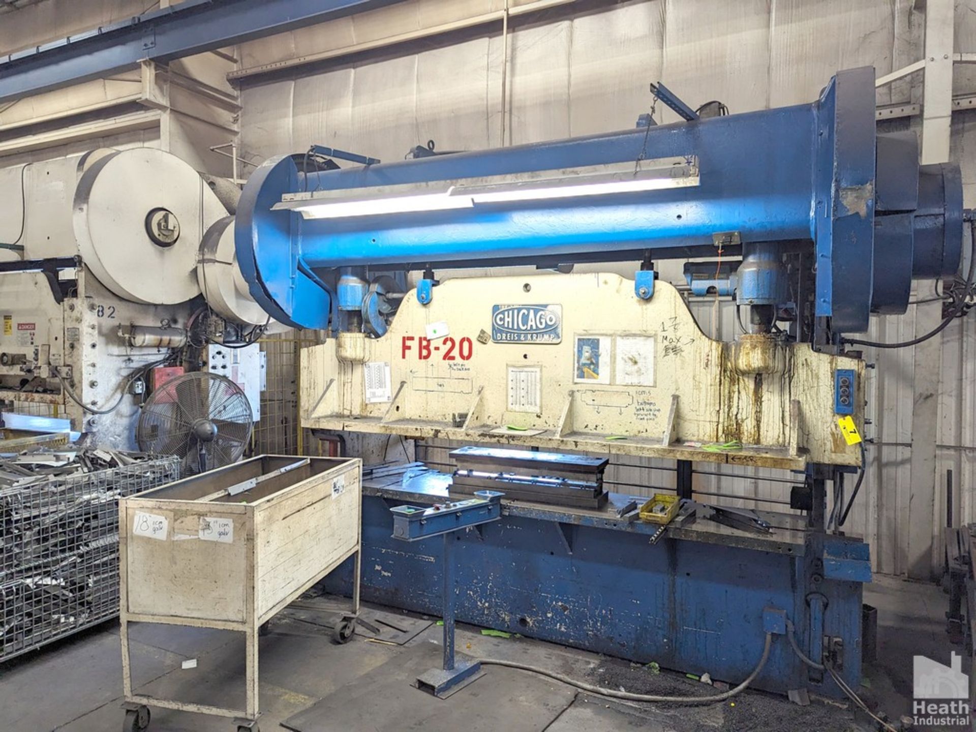 Dreis & Krump 250 Ton x 10’ Press Brake, s/n P-8902, 24”X124” Bed, Air Clutch - Image 2 of 7