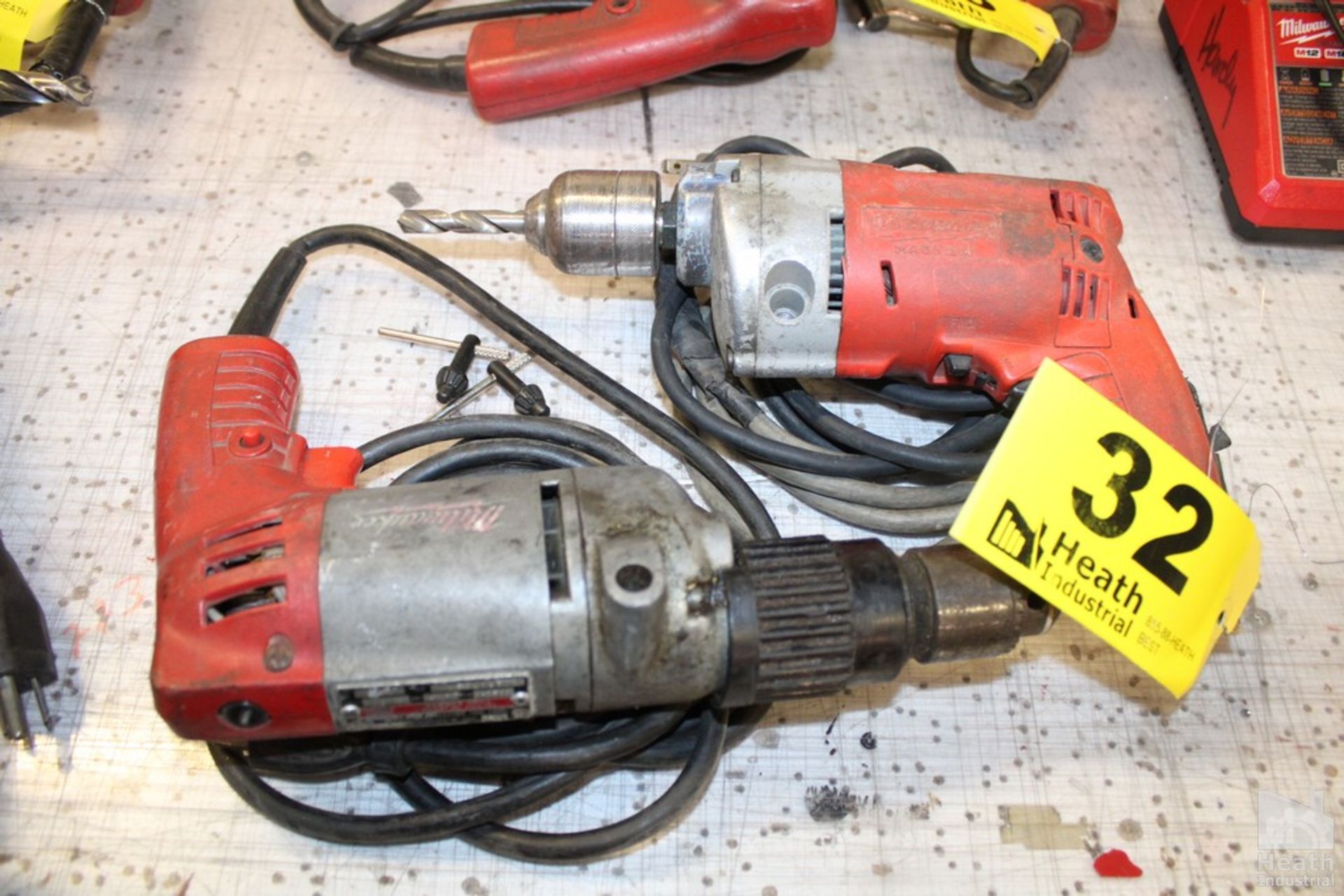 (2) MILWAUKEE 3/8" DRILLS