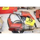 (2) MILWAUKEE 1/2" DRILLS