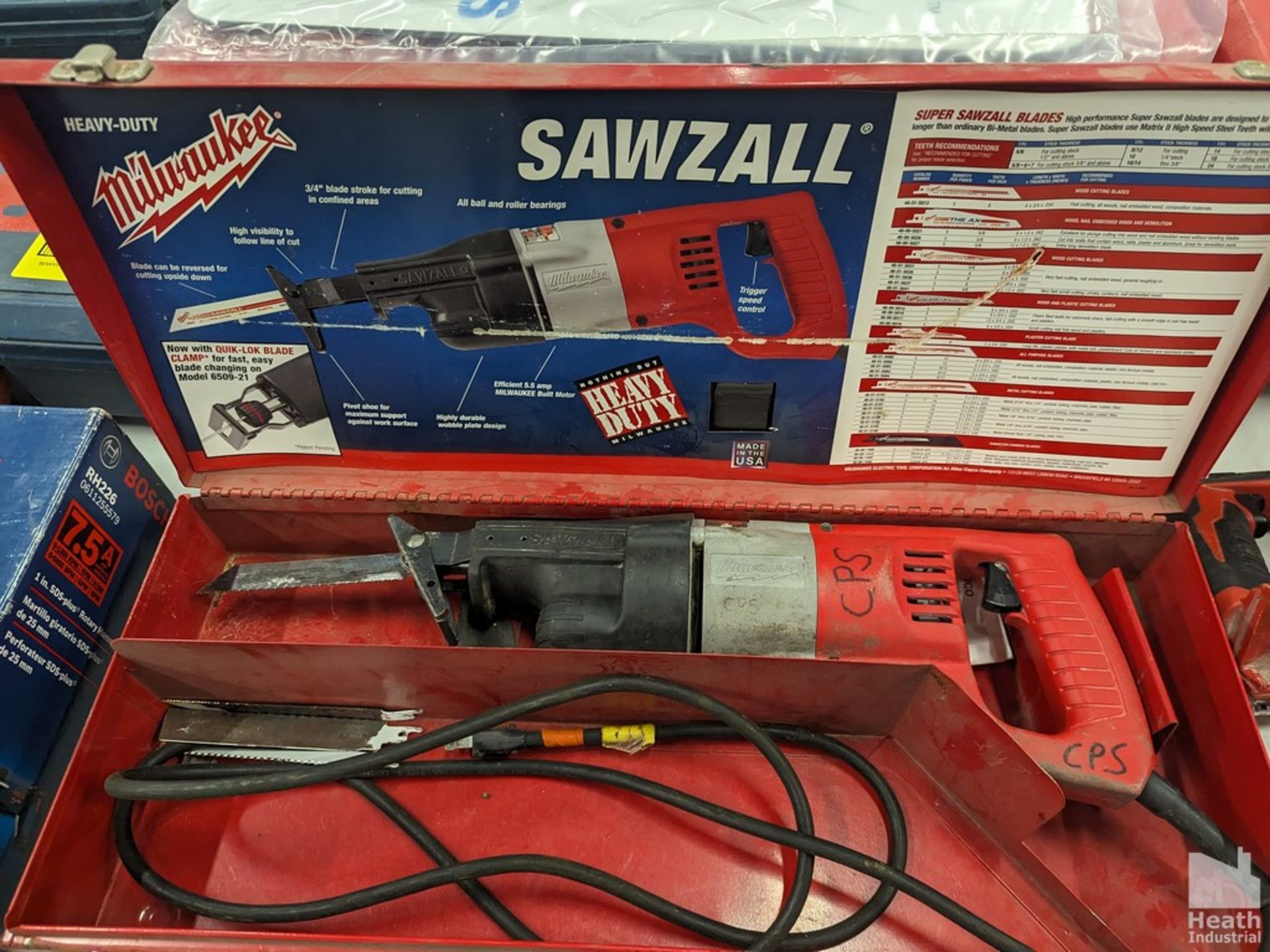 MILWAUKEE CORDED SAWZALL IN STEEL CASE