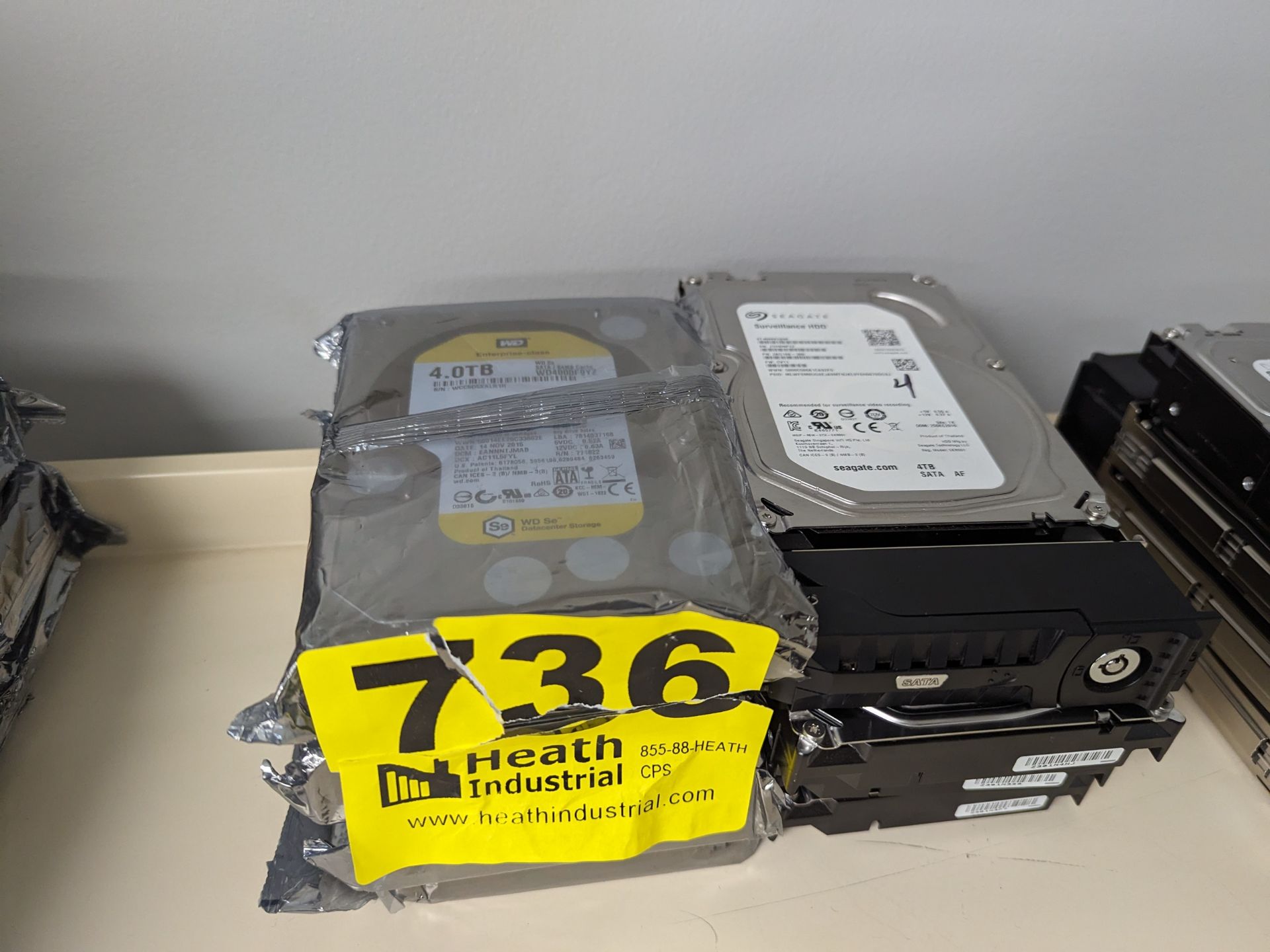 (8) ASSORTED 4TB HARD DRIVES