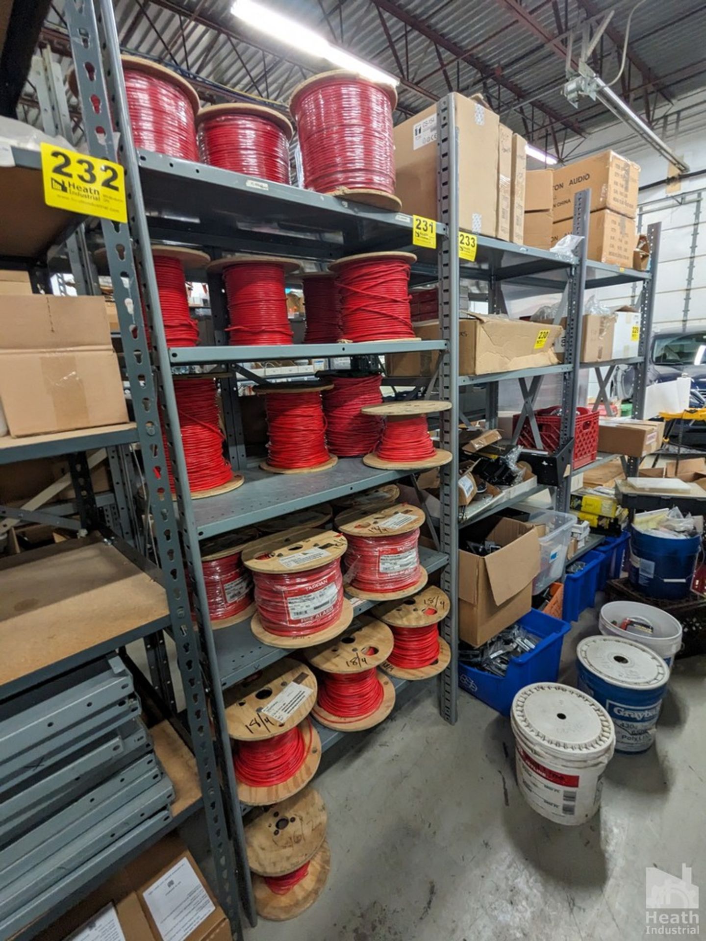 SHELF UNIT ALL RED ALARM WIRE,