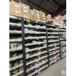 SHELF UNIT WITH PANDUIT JUNCTION BOXES, KEYSTONE INSERTS, CAT6 JACKS, ETC