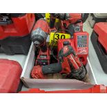MILWAUKEE 18 VOLT DRILL, IMPACT DRIVE, BATTERY AND CHARGER