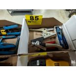 (4) ASSORTED CRIMPING TOOLS IN BOX