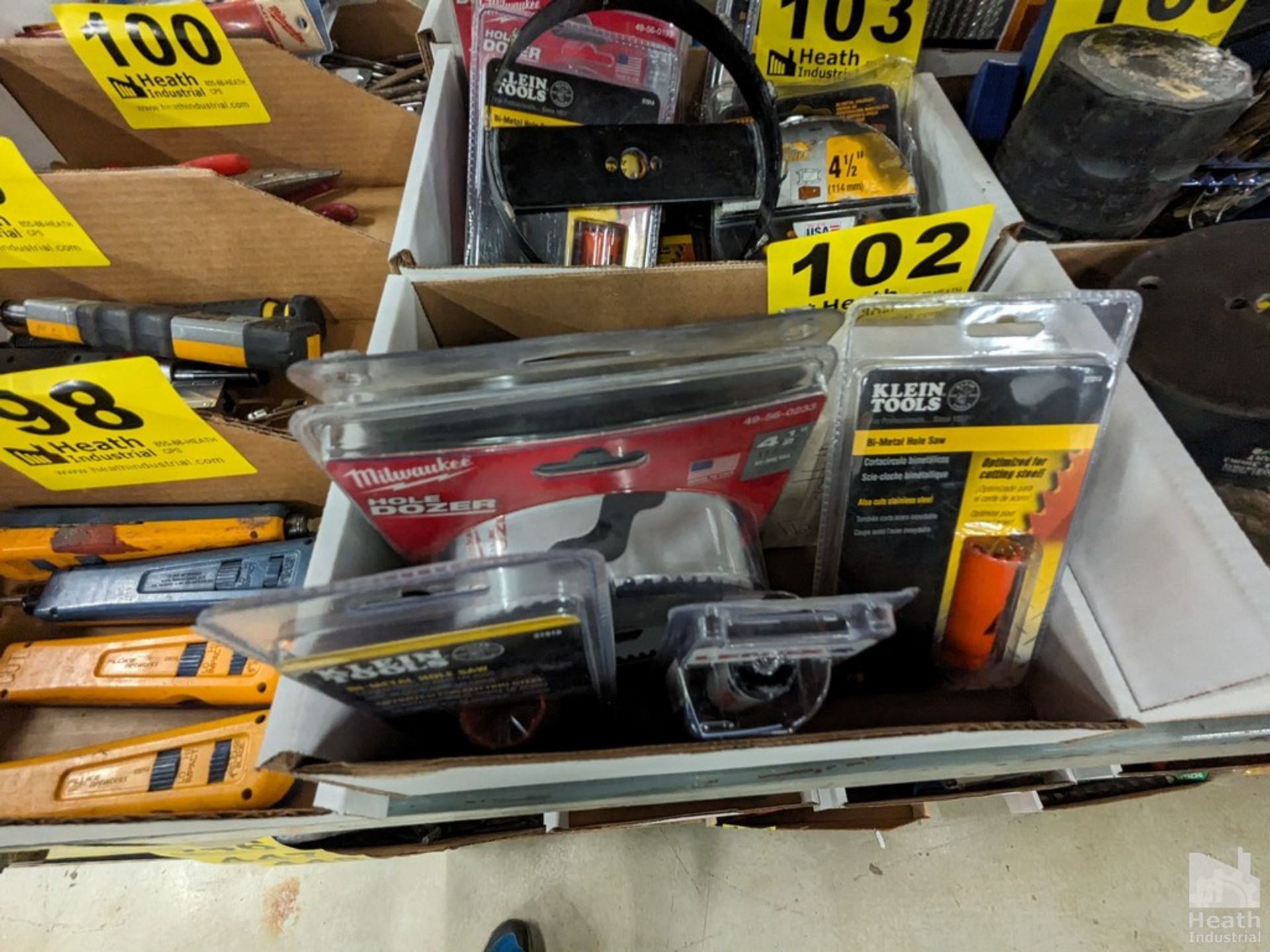 (6) ASSORTED HOLE SAWS (NEW IN BOX)