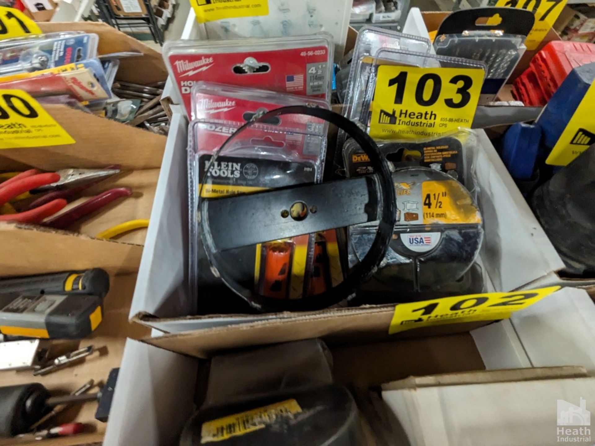 (7) ASSORTED HOLE SAWS (SIX ARE NEW IN BOX)