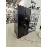 TENNSCO BLACK TWO DOOR CABINET