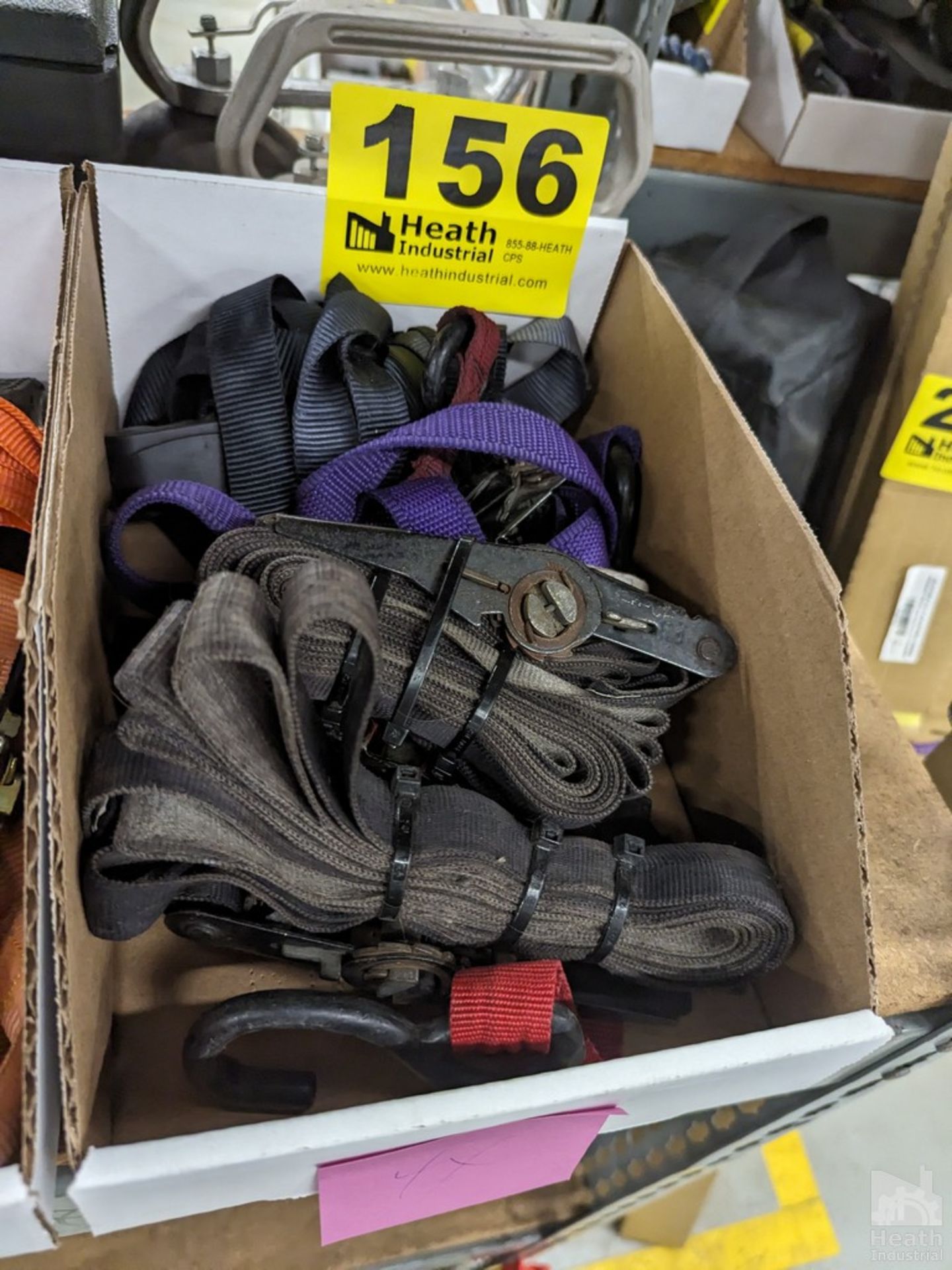 ASSORTED RATCHET TIE DOWNS IN BOX