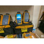 FLUKE MODEL VERSIV DSX-5000 CABLE ANALYZER WTIH DSC-CHA004 CAT6 CHANNEL ADAPTERS, CASE, ACCESSORIES