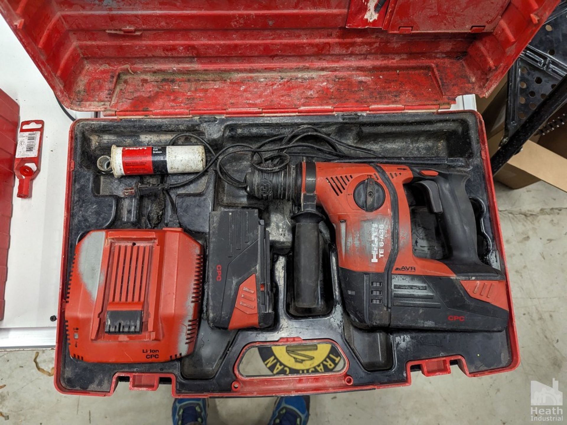 HILTI MODEL TE-6A36 CORDLESS HAMMER DRILL WITH (2) BATTERIES, CHARGER, CASE