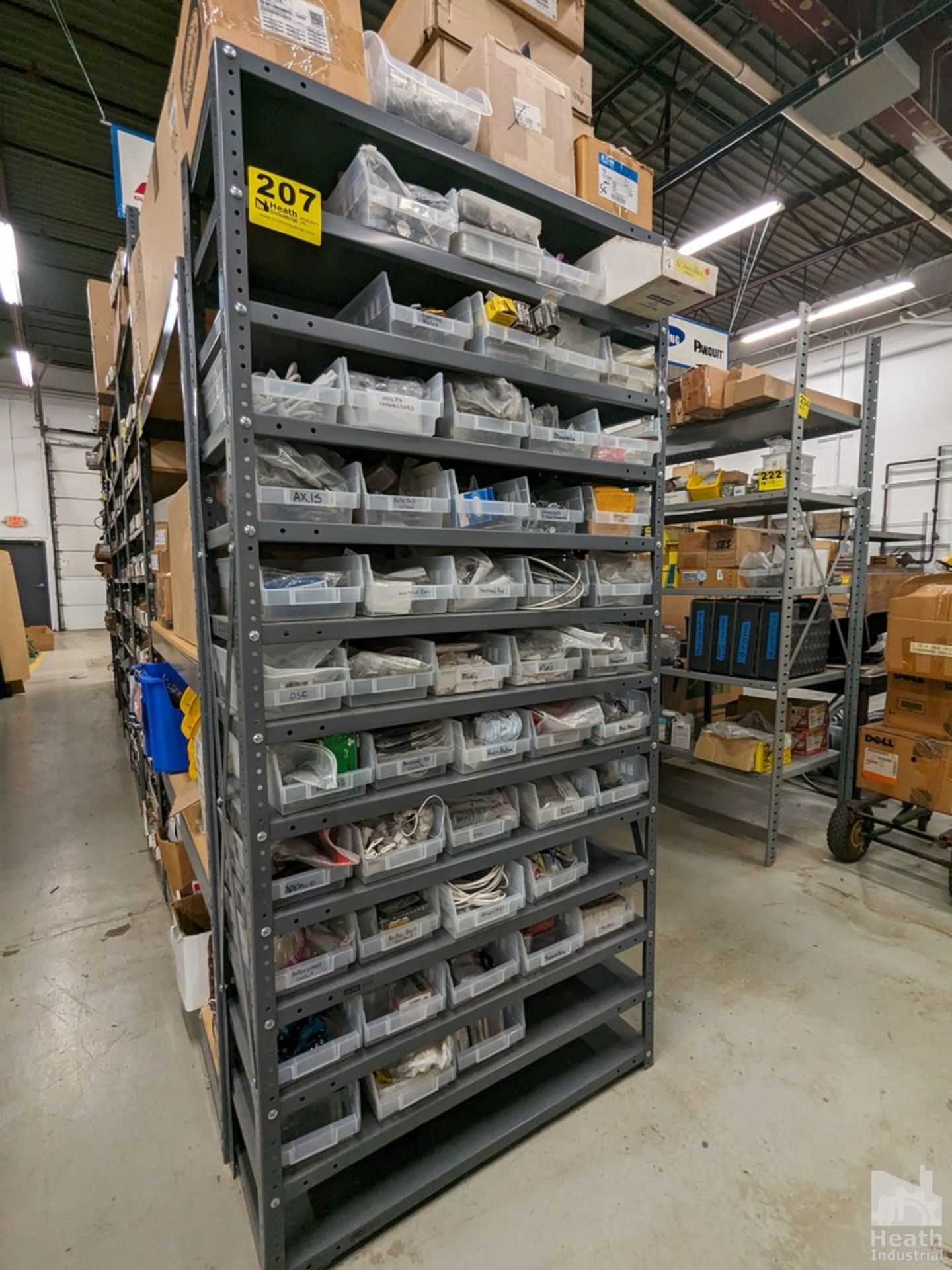 SHELF UNIT WITH MOLEX CONNECTORS, ROLLER BALL SWITCHES, MAGNETIC SWITCHES, ETC.