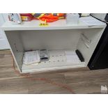 WHITE STEEL CABINET (NO CONTENTS)