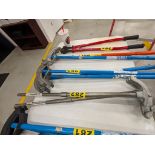 (3) IDEAL 74-032, 1/2" RIGID, 3/" EMT PIPE BENDERS