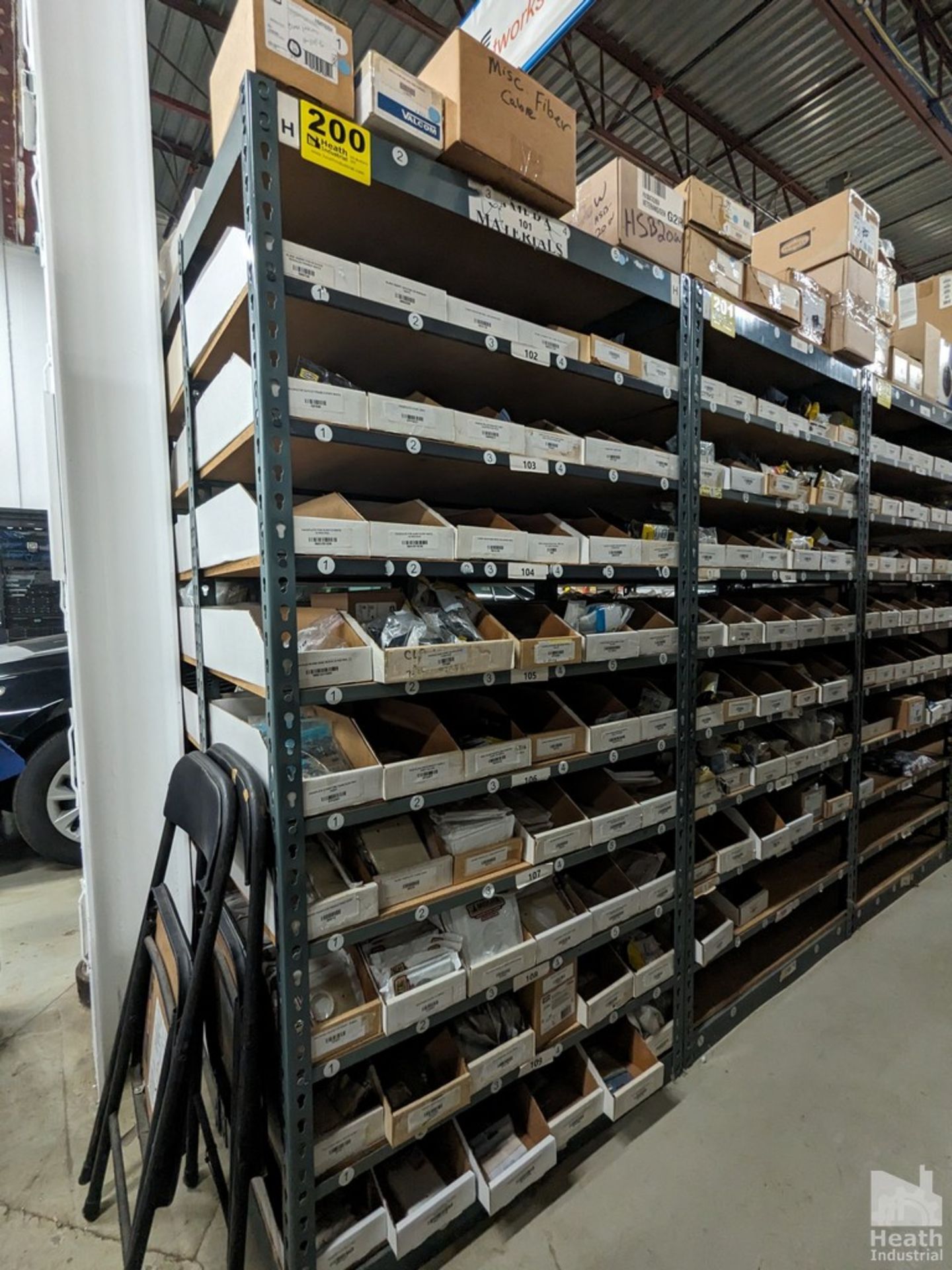 SHELF UNIT FIBER OPTIC CABLE, KEYSTONES, FACE PLATES, ETC