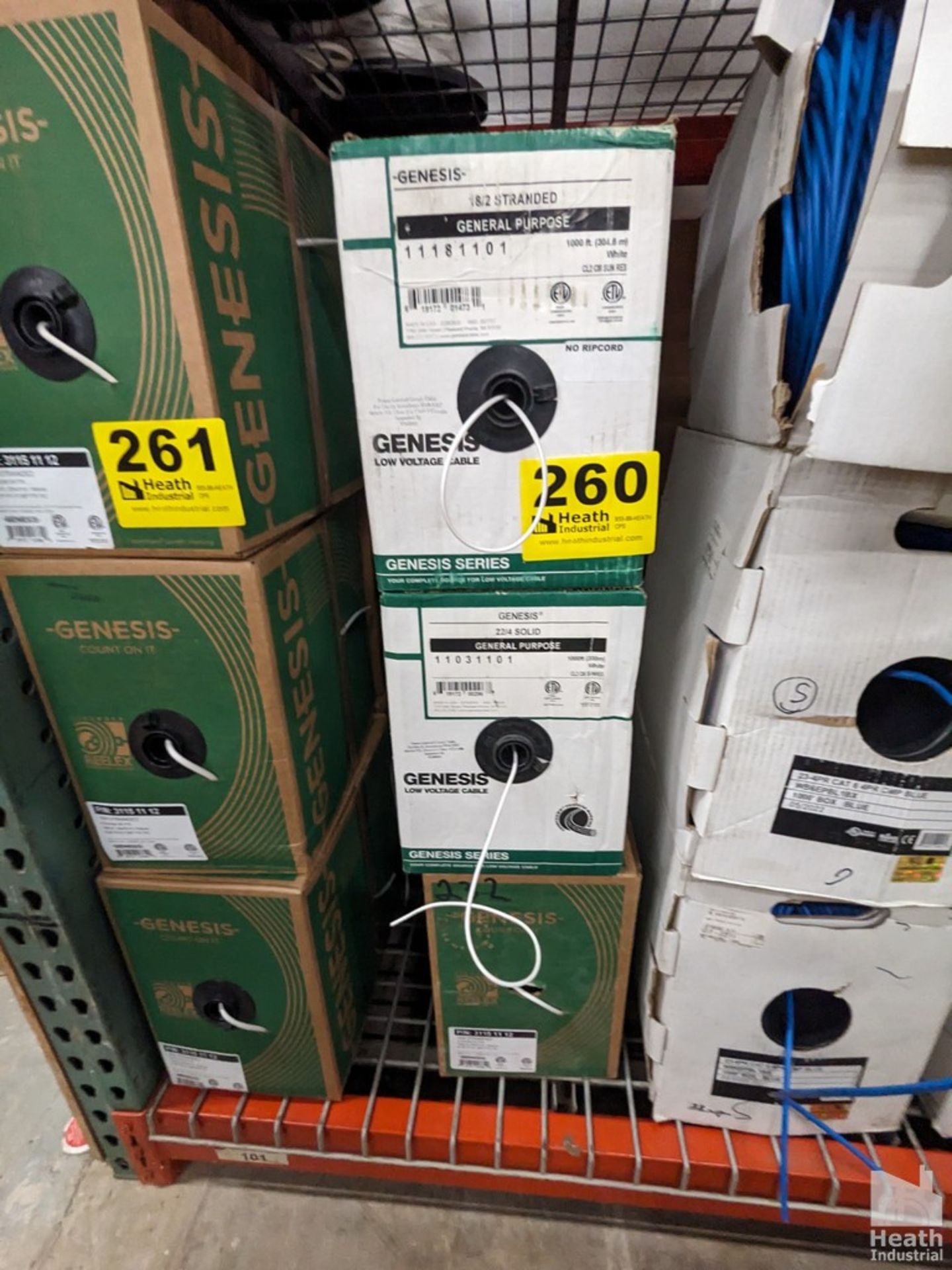 (5) BOXES GENESIS 18/2 STRANDED WIRE