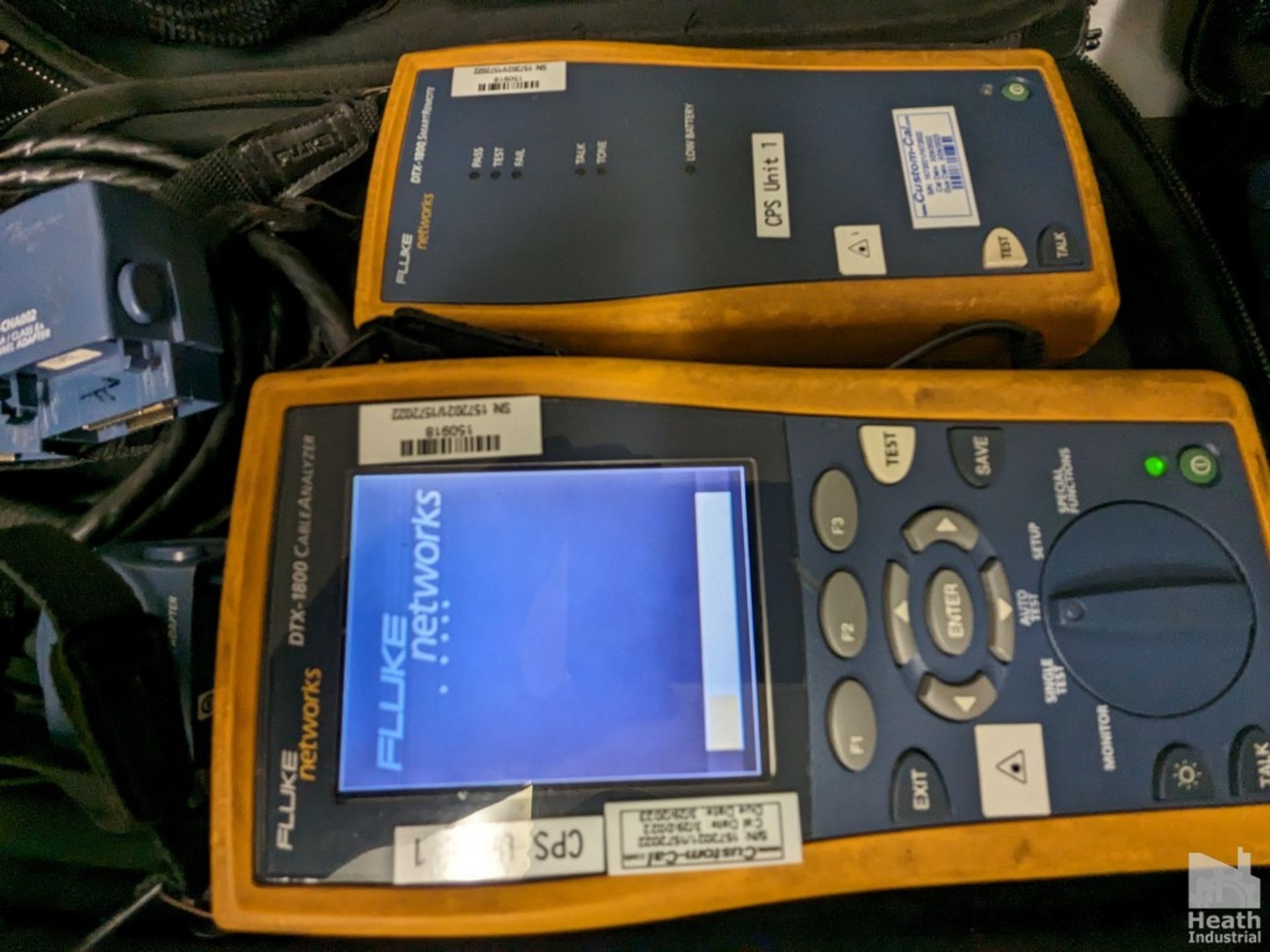 FLUKE MODEL DTX-1800 CABLE ANALYZER WITH DTX-CHA002 CAT 6 CHANNEL ADAPTERS, DTX-PLA002 PERMANENT - Image 2 of 2