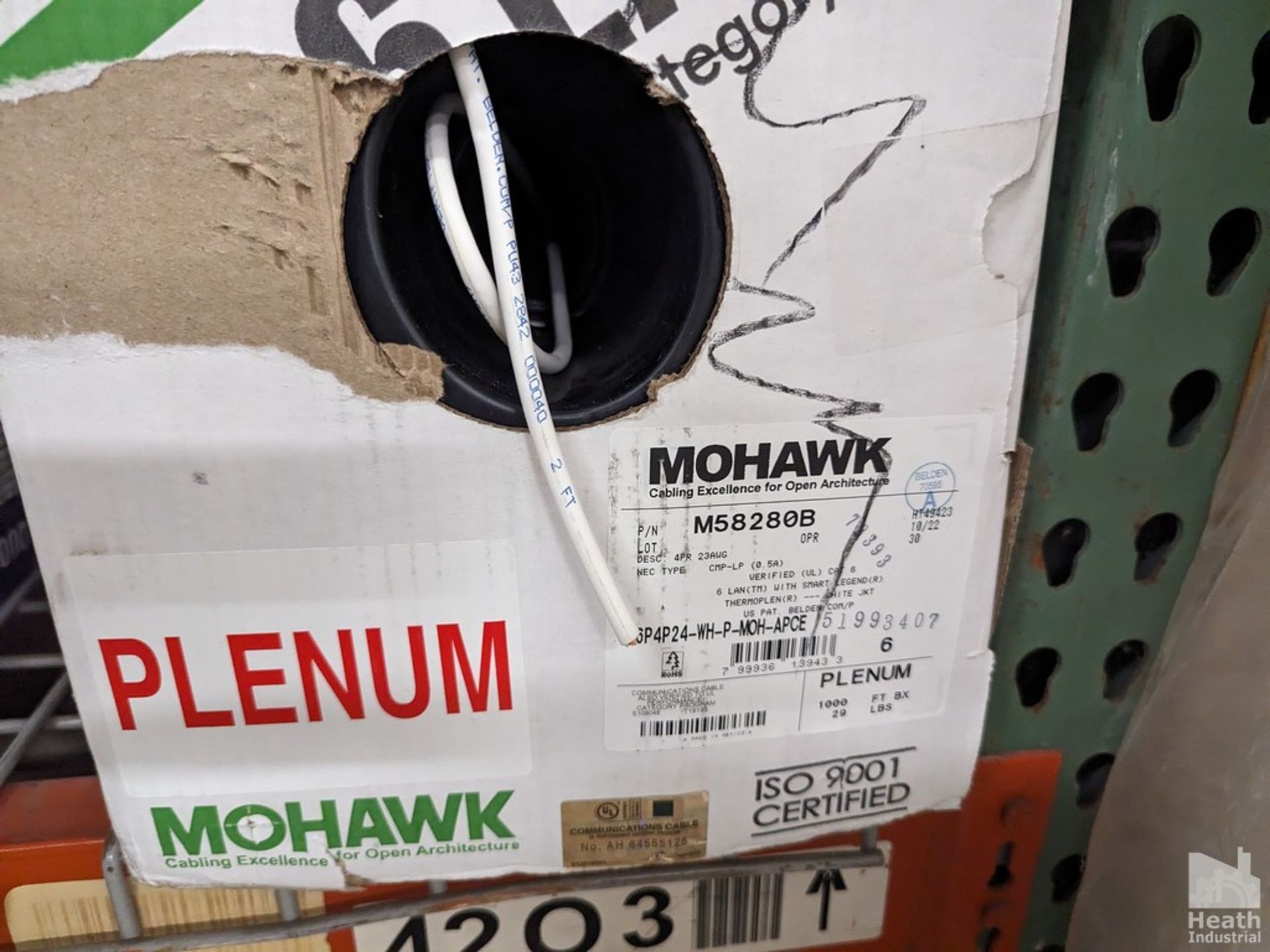 (6) BOXES MOHAWK PLENUM CAT 6 WIRE - Image 2 of 2