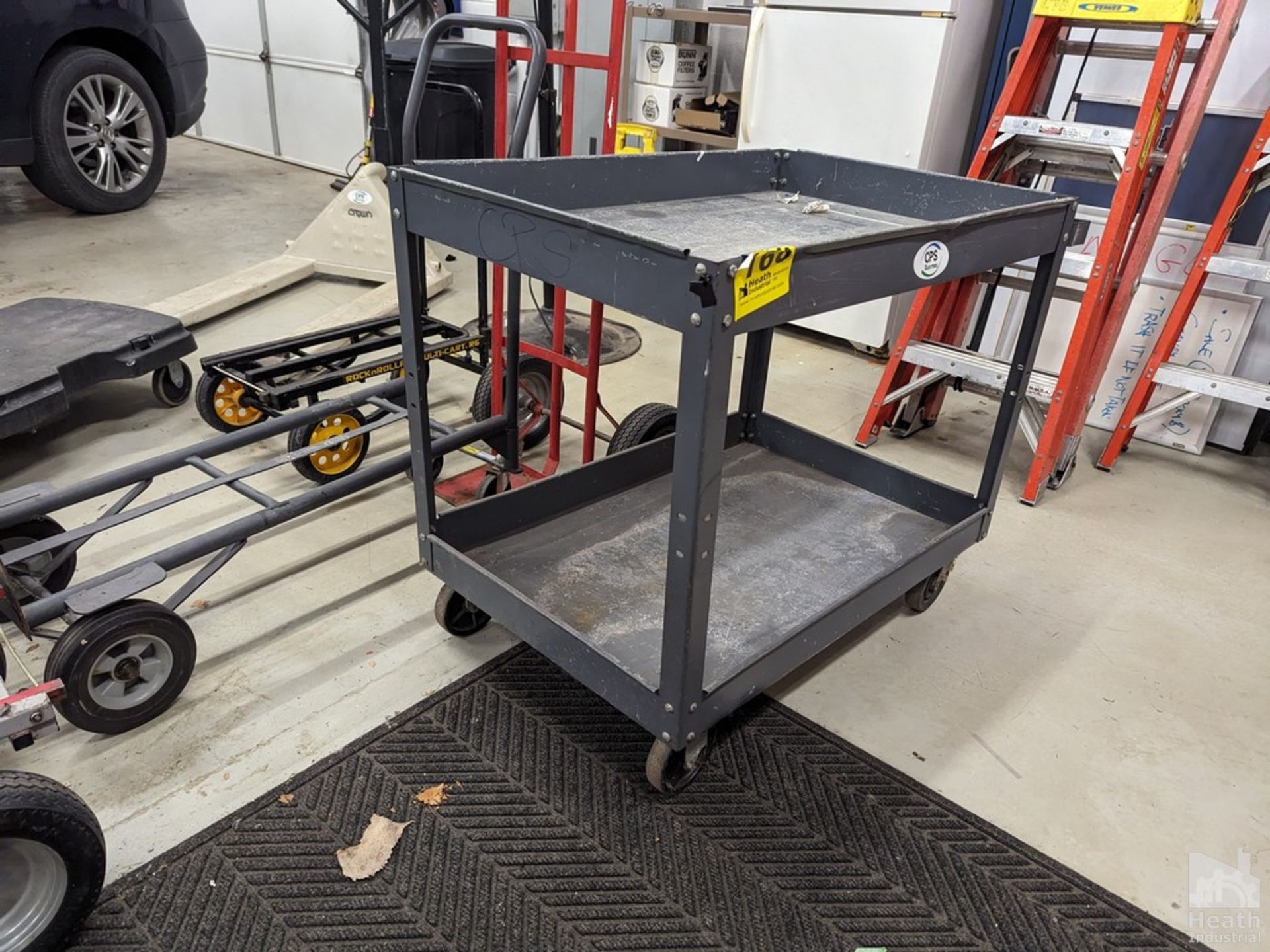 METAL SHOP CART 24" X 36" (NO CONTENTS)