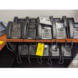 (15) POLYCOM VVX 350 PHONES, CONFERENCE PHONE & AUX HEADSETS
