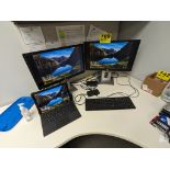MICROSOFT SURFACE PC WITH (2) HP MONITORS, KEYBOARD, MOUSE