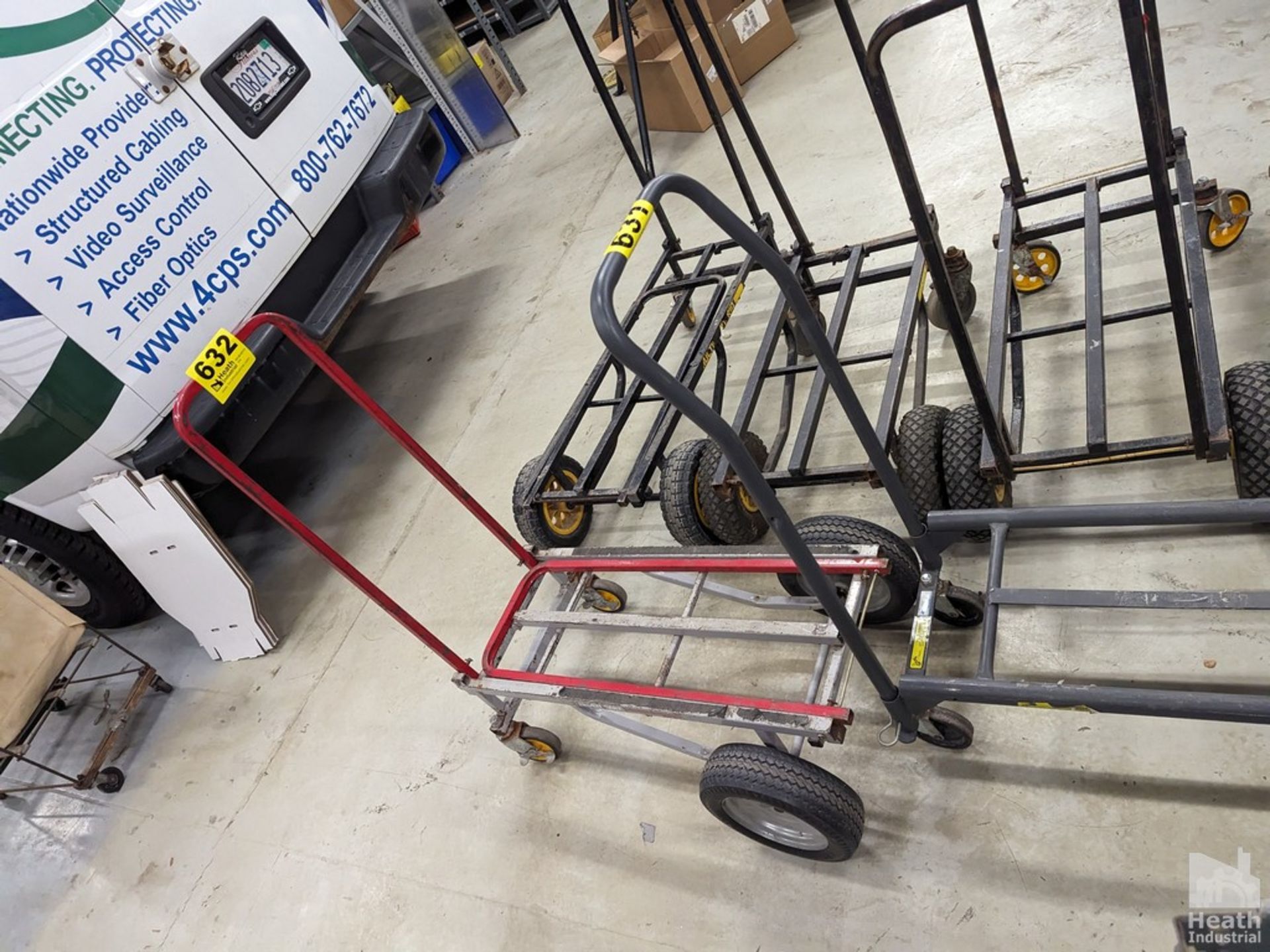 RED CONVERTIBLE HAND CART